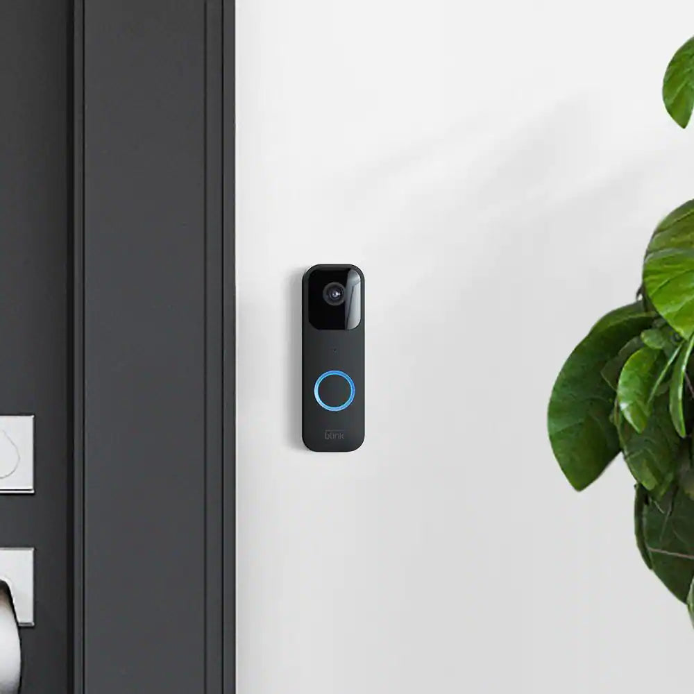 Video Doorbell plus Sync Module 2 - Battery or Wired - Smart Wi-Fi HD Video Doorbell Camera System in Black