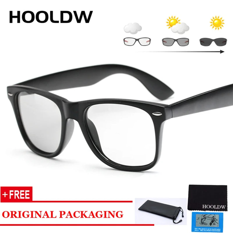 Photochromic Sunglasses Women Men Driving Anti-Glare Goggle Polarized Sun Glasses Chameleon Glasses Change Color Eyewear