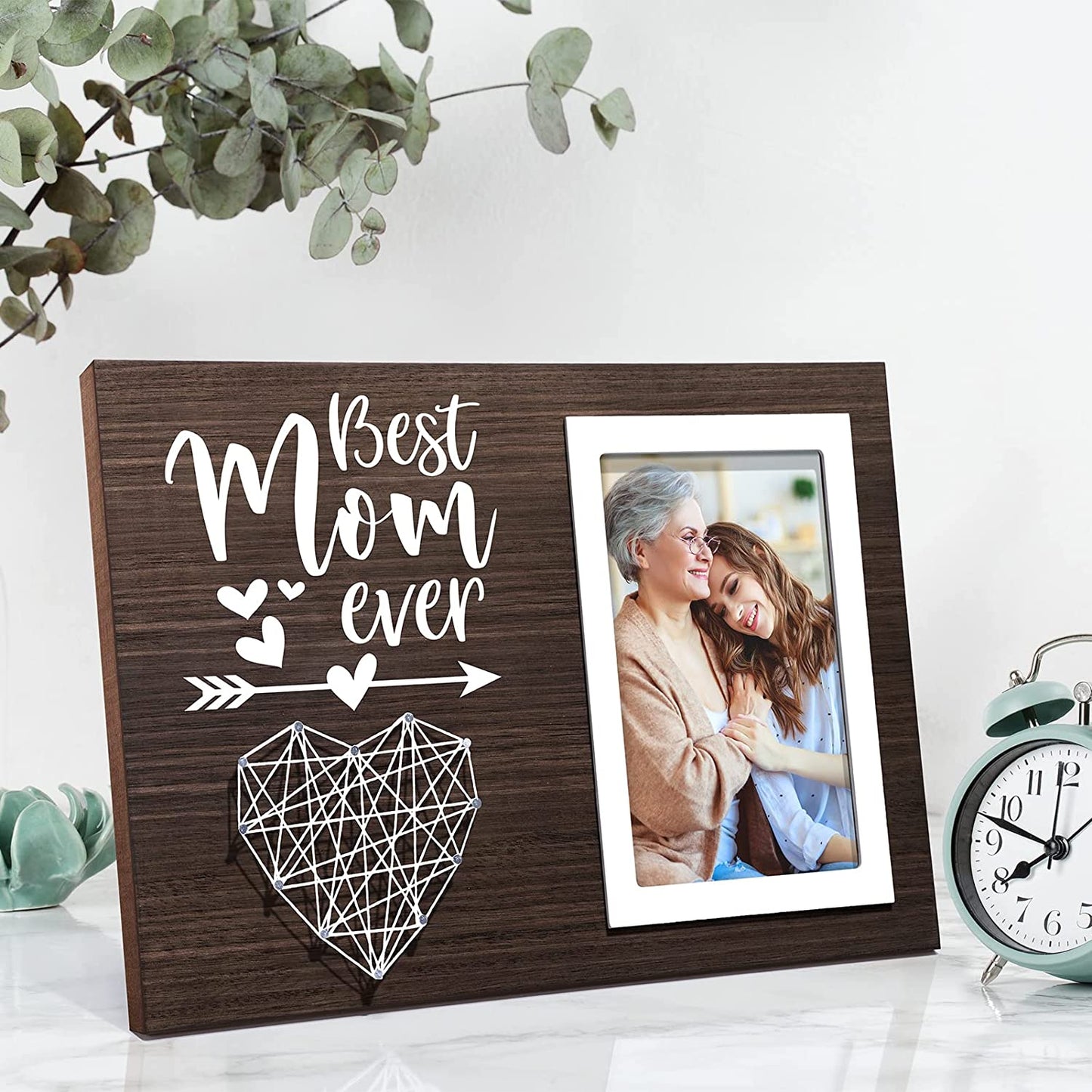 Best Mom Gifts Mothers Day Gifts for Mom from Daughter Son Kids, Mom Picture Frame Mother-In-Law Gifts New Mom Gifts for Women, Birthday Gifts for Mom Mothers Day Gifts for Wife from Husband-4X6 Photo