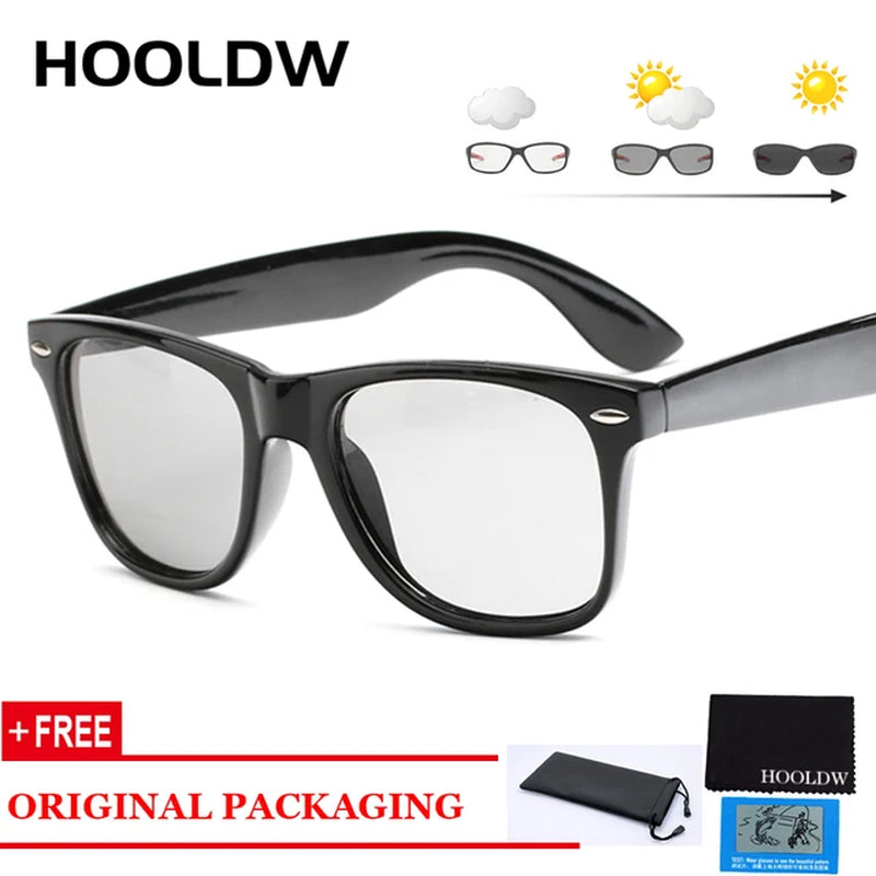 Photochromic Sunglasses Women Men Driving Anti-Glare Goggle Polarized Sun Glasses Chameleon Glasses Change Color Eyewear