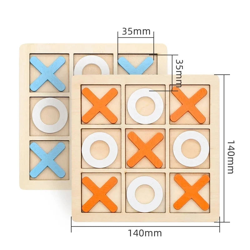 Brain Training Table Game Leisure Board Toys Interactive Chess Games Educational Montessori Wooden Puzzle for Children Gift