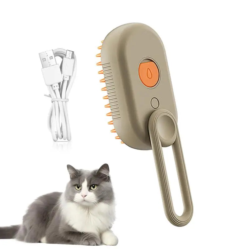 Cat Steam Brush Steamy Dog Brush 3 in 1 Electric Spray Cat Hair Brushes for Massage Pet Grooming Comb Hair Removal Combs