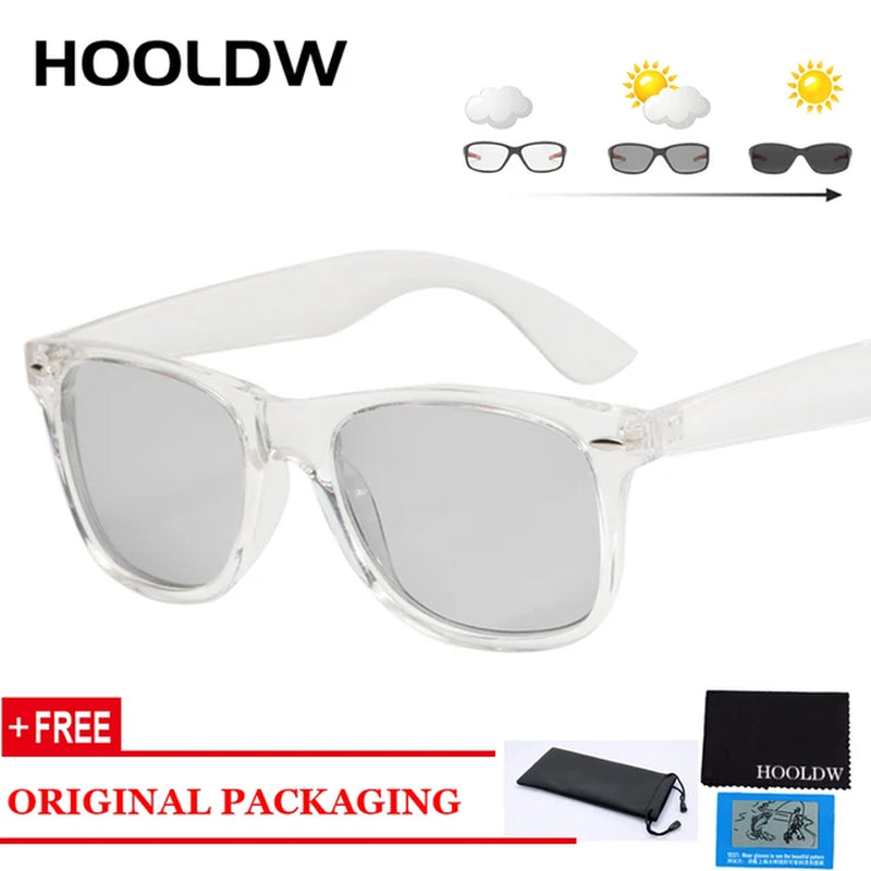 Photochromic Sunglasses Women Men Driving Anti-Glare Goggle Polarized Sun Glasses Chameleon Glasses Change Color Eyewear