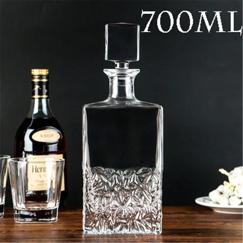 Luxury Crystal Whiskey Decanter Whiskey Bottle Vodka Wine Decanter Crystal Glass Wine Bottle Home Bar Wine Glass Decanter